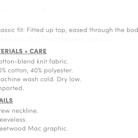 Fleetwood Mac Graphic Tank Top - Picture 7 of 7